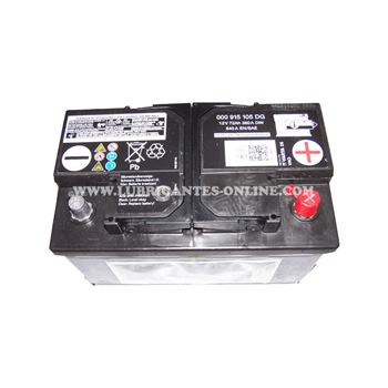 baterias de coche - Batería 72Ah/640A (+D) VAG 000915105DG