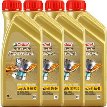 aceite de motor coche - Castrol Edge Professional LongLife III (LLIII) 5w30 4X1L