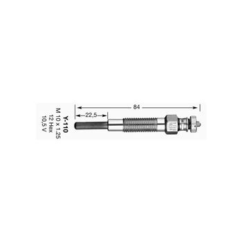 bujias de coche - Bujía de precalentamiento NGK Y-110 | 6825