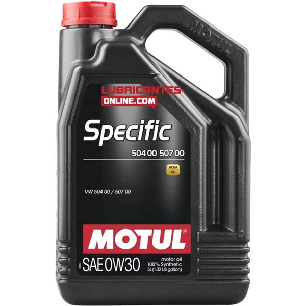 aceite de motor coche - motul specific vw 50400 50700 0w30 5l