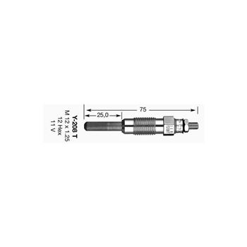 bujias de coche - Bujía de precalentamiento NGK Y-208T | 1250