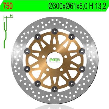 discos de freno moto - Disco de freno NG 750