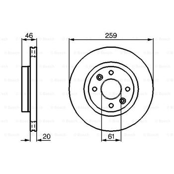 discos de freno coche - (BD215) Disco de freno BOSCH 0986478270