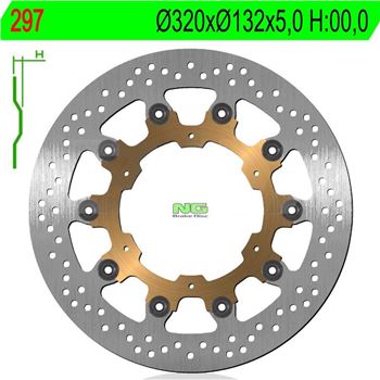 discos de freno moto - Disco de freno NG 297