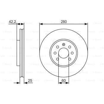 discos de freno coche - Disco de freno BOSCH 0986479S55
