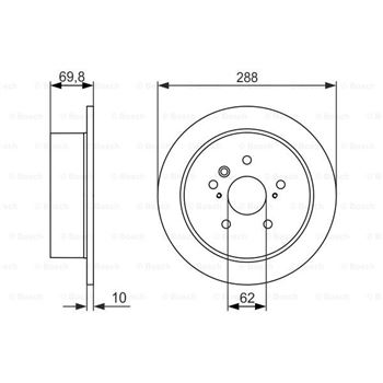discos de freno coche - (BD1457) Disco de freno BOSCH 0986479614