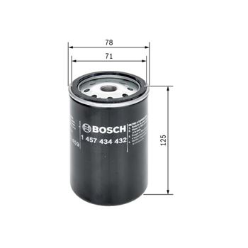 filtro de combustible coche - (N4432) Filtro de combustible BOSCH 1457434432