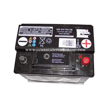 baterias de coche - Batería 61Ah/540A (+D) VAG 000915105DE