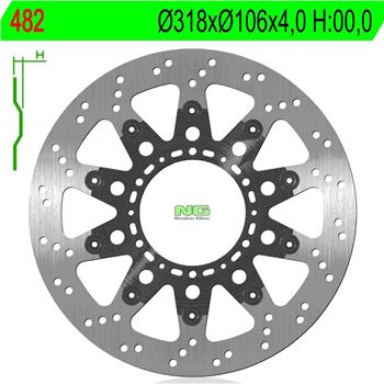 discos de freno moto - Disco de freno NG 482