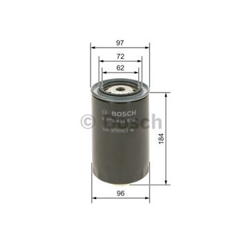 filtro de combustible coche - (N2036) Filtro de combustible BOSCH F026402036