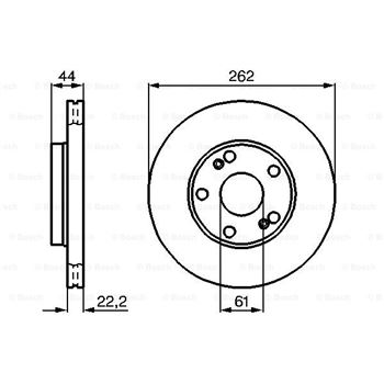discos de freno coche - (BD763) Disco de freno BOSCH 0986478864