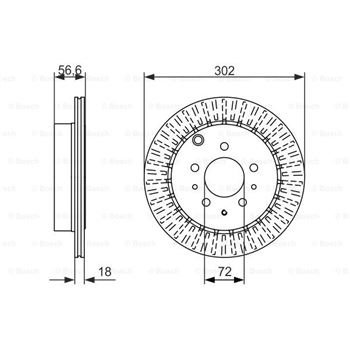 discos de freno coche - (BD1587) Disco de freno BOSCH 0986479757