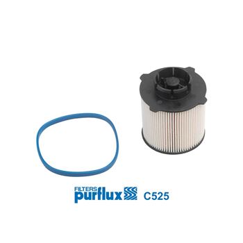filtro de combustible coche - Filtro de combustible PURFLUX C525