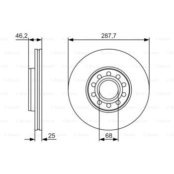 discos de freno coche - (BD1914) Disco de freno BOSCH 0986479S19