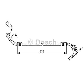 tubos flexibles de frenos - Tubo flexible de frenos BOSCH 1987481229