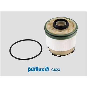 filtro de combustible coche - Filtro de combustible PURFLUX C823