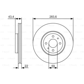 discos de freno coche - (BD1897) Disco de freno BOSCH 0986479S01