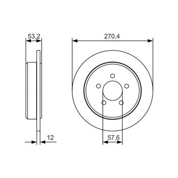 discos de freno coche - (BD 2140) Disco de freno BOSCH 0986479A80