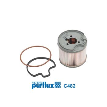 filtro de combustible coche - Filtro de combustible PURFLUX C482