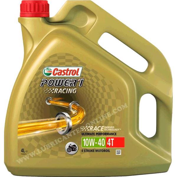 aceite moto 4t - castrol power1 racing 10w40 4l