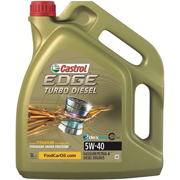 aceite de motor coche - castrol edge titanium fst td 5w40 5l