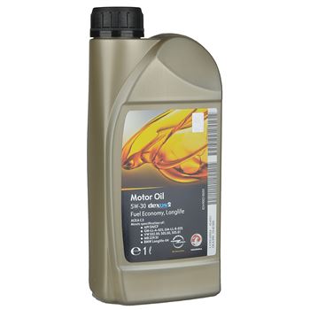 aceite de motor coche - GM Dexos2 5w30, 1L