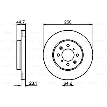 discos de freno coche - (BD1093) Disco de freno BOSCH 0986479226