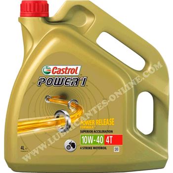aceite moto 4t - Aceite moto Castrol Power1 10w40 4L
