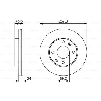 discos de freno coche - (BD1899) Disco de freno BOSCH 0986479S03