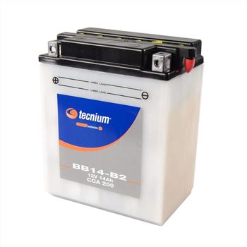 baterias de moto - Batería Tecnium BB14-B2 (con electrolito)