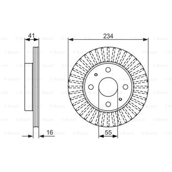 discos de freno coche - (BD1435) Disco de freno BOSCH 0986479592