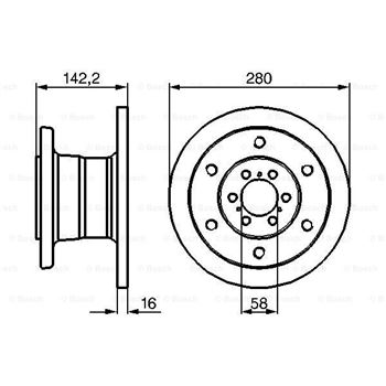 discos de freno coche - (BD565) Disco de freno BOSCH 0986478649