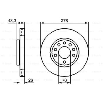 discos de freno coche - (BD1140) Disco de freno BOSCH 0986479262