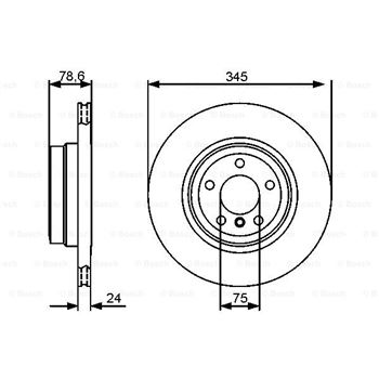 discos de freno coche - (BD1321) Disco de freno BOSCH 0986479443