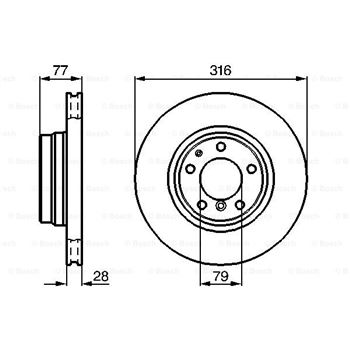 discos de freno coche - (BD540) Disco de freno BOSCH 0986478622