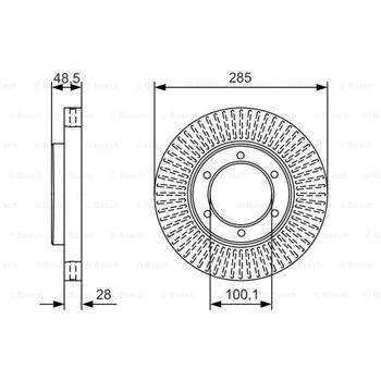 discos de freno coche - (BD 2155) Disco de freno BOSCH 0986479A95