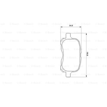 pastillas de freno coche - (BP405) Pastilla de freno BOSCH 0986424692